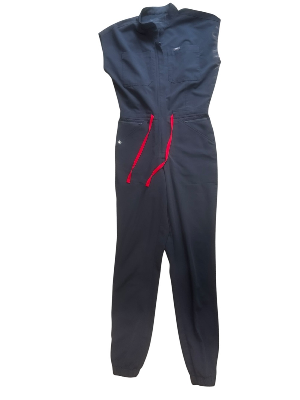 FIGS Rafaela Cargo Jumpsuit XS Regular Charcoal One-Piece Scrub Jogge